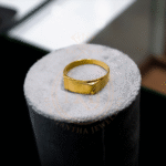 The Horizon Matte Gold Band